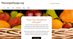 Desktop Screenshot of naturopathyoga.org