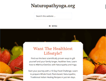 Tablet Screenshot of naturopathyoga.org